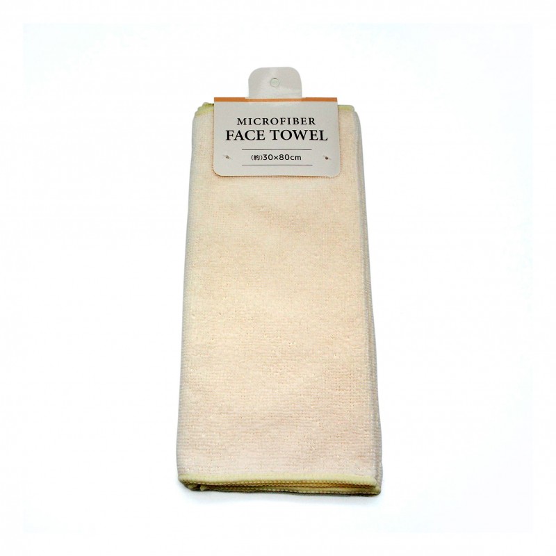 Microfiber Face Towel Cream 30x80cm